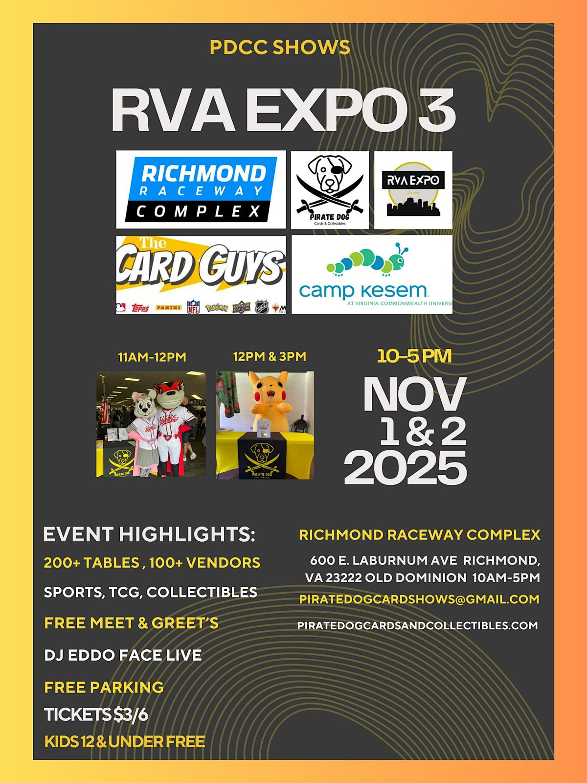 PDCC's RVA Expo Card Show 3( Mixed Genre), 2 November | Event in Richmond | AllEvents