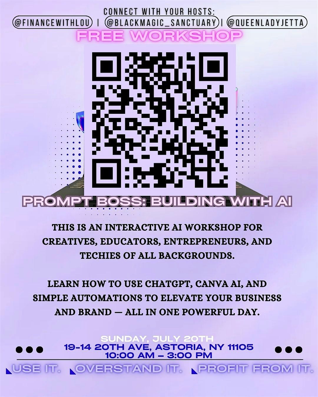 Prompt Boss: Building with AI, 10 August | Event in Queens | AllEvents