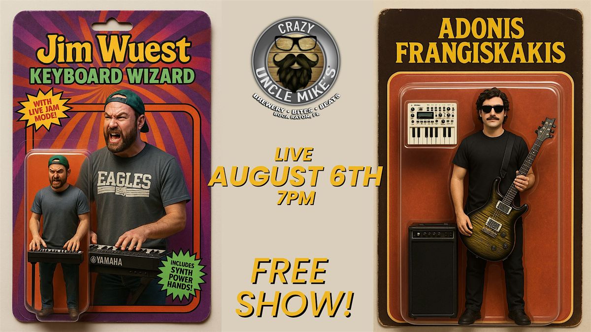 Adonis & Jim Wuest, 6 August | Event in Boca Raton | AllEvents