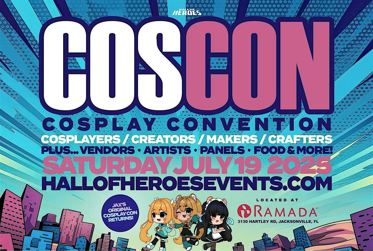 CosCon Jax 2025, 17 May | Event in Jacksonville | AllEvents