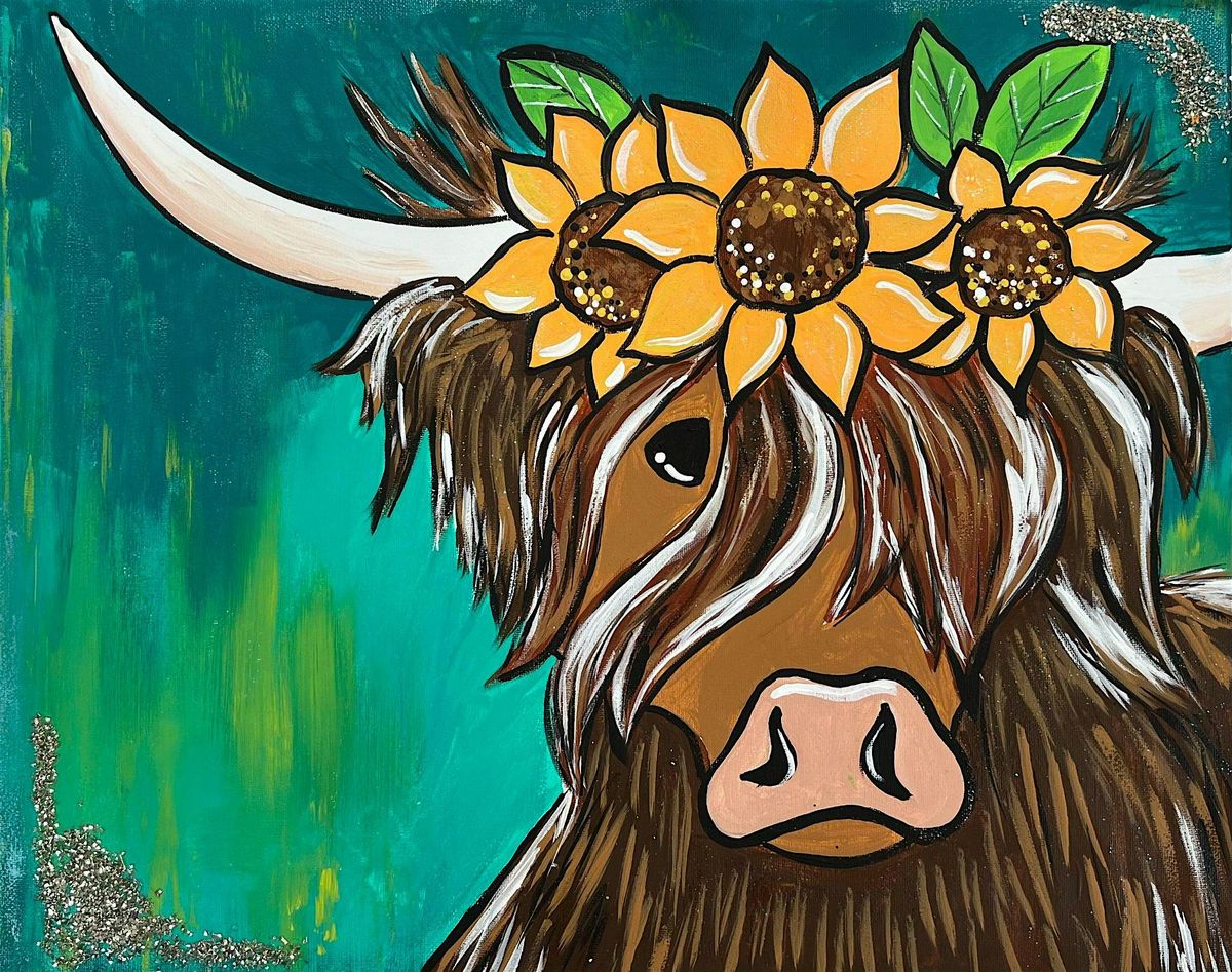 Paint and Sip the Highland Cow, 16 May | Event in Red Lion | AllEvents