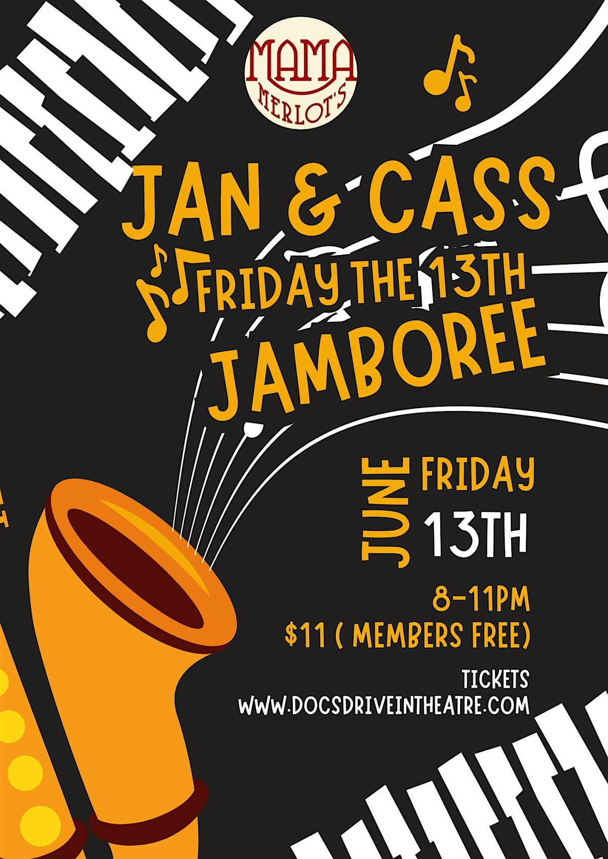 Friday the 13th Jamboree with Jan & Cass at the Speakeasy, 13 June | Event in Buda | AllEvents