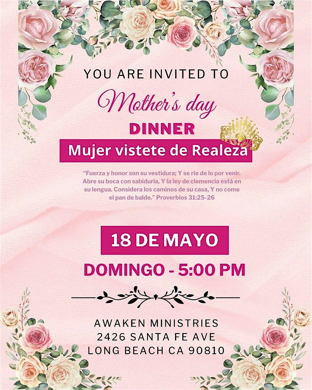 Mother's Day Dinner, 18 May | Event in Long Beach | AllEvents