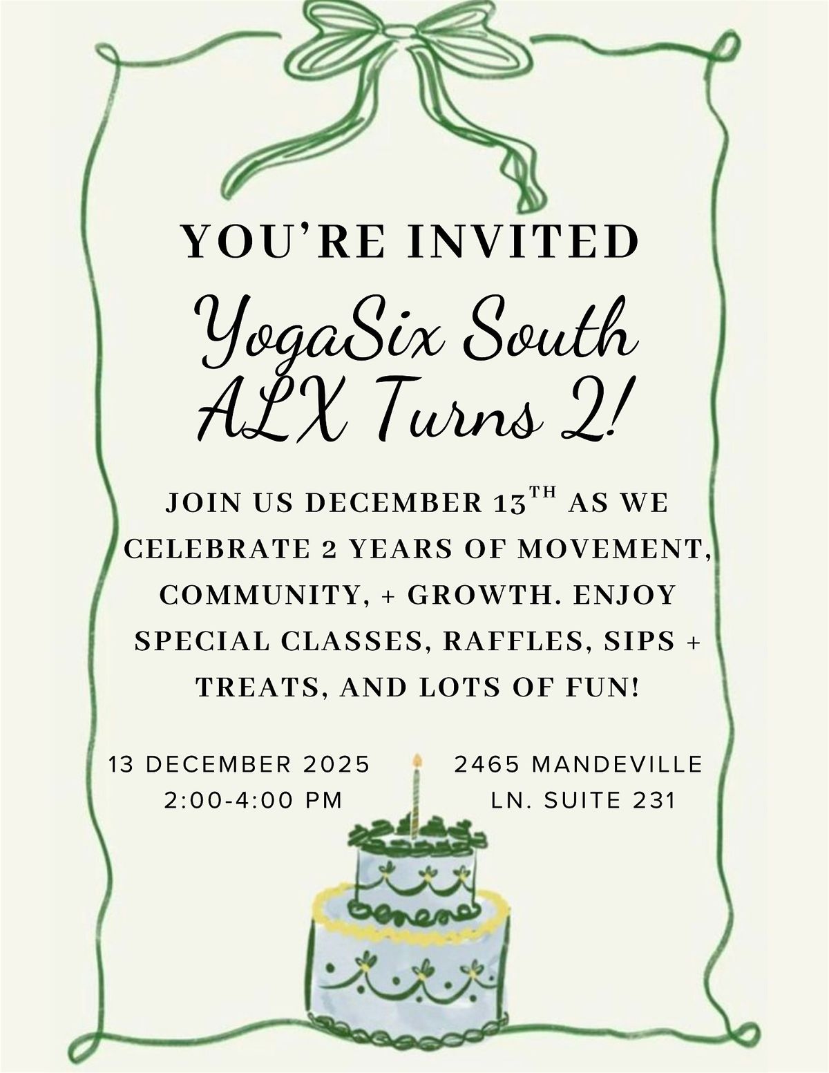 YogaSix South Alexandria - Free Flow Week, 13 December | Event in Alexandria | AllEvents