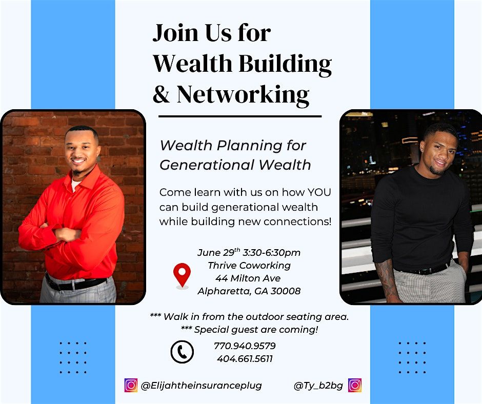 Wealth Building & Networking, 29 June | Event in Alpharetta | AllEvents