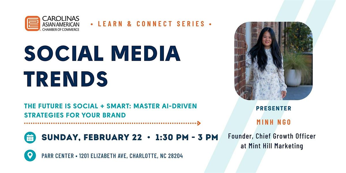 Social Media Trends: Master AI-Driven Strategies for Your Brand, 22 February | Event in Charlotte | AllEvents