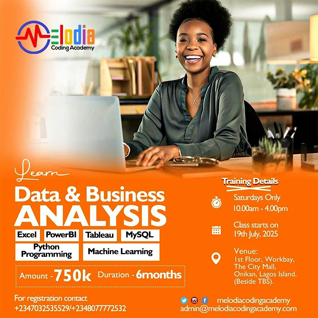 LEARN DATA & BUSINESS ANALYSIS, 2 August | Event in Lagos | AllEvents
