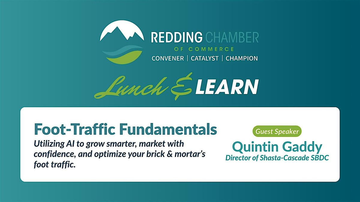 Redding Chamber Lunch & Learn, 22 July | Event in Redding | AllEvents