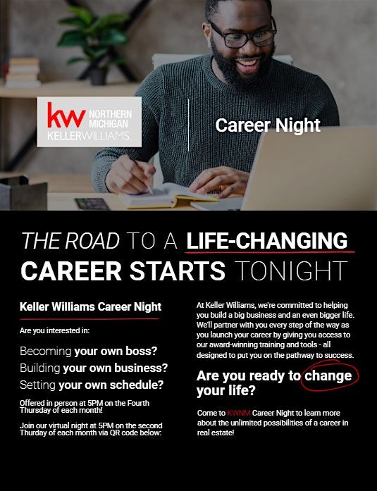 Virtual Keller Williams Career Night, 21 August | Event in Traverse City | AllEvents