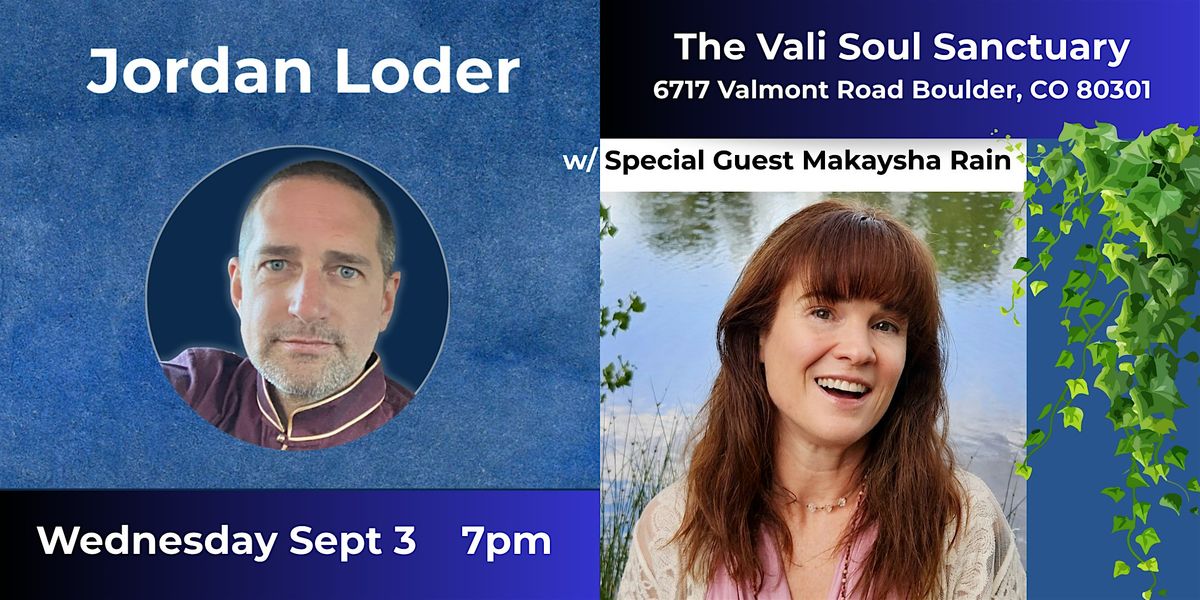 Sacred Kirtan Experience with Jordan Loder and Makaysha Rain, 3 September | Event in Boulder | AllEvents