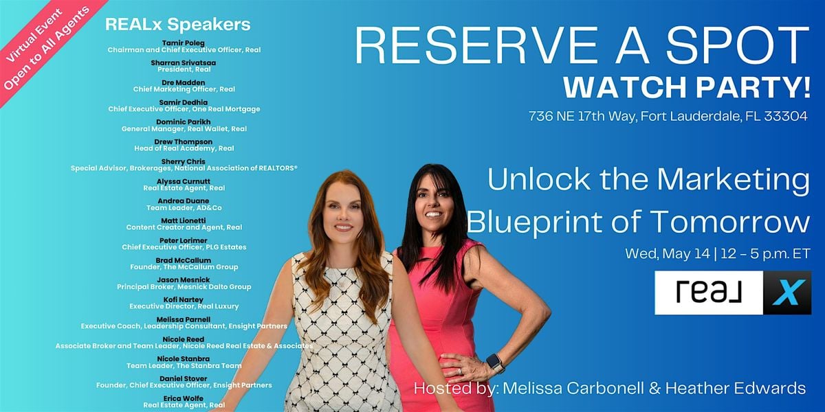 REALTORS - Unlock the Marketing Blueprint of Tomorrow with REALX | Event in Fort Lauderdale | AllEvents