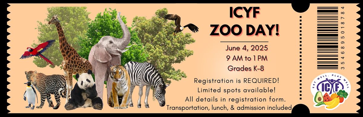 ICYF Zoo Day 2025, 4 June | Event in Indianola | AllEvents
