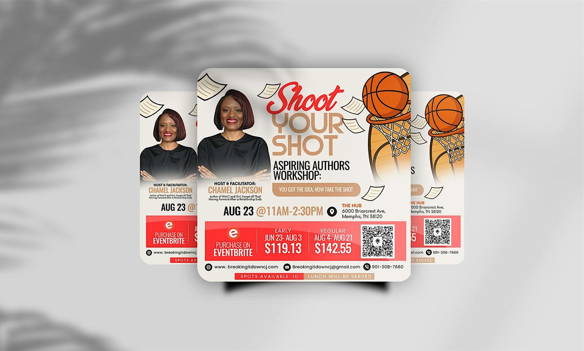 Shoot Your Shot Aspiring Authors Workshop, 23 August | Event in Memphis | AllEvents