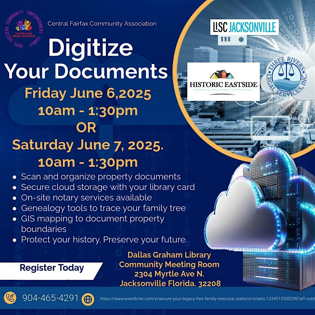 Secure Your Legacy: Free Family Resource Stations, 7 June | Event in Jacksonville | AllEvents