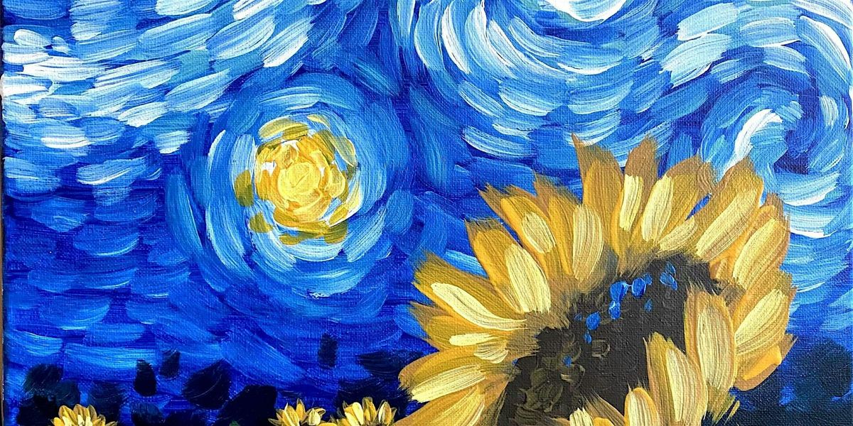 Starry Night Sunflower - Paint and Sip by Classpop!™, 5 July | Event in Lexington | AllEvents