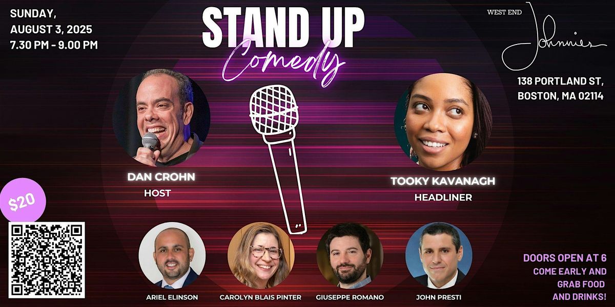 The Hacks Comedy Night at West End Johnnie's, 3 August | Event in Boston | AllEvents