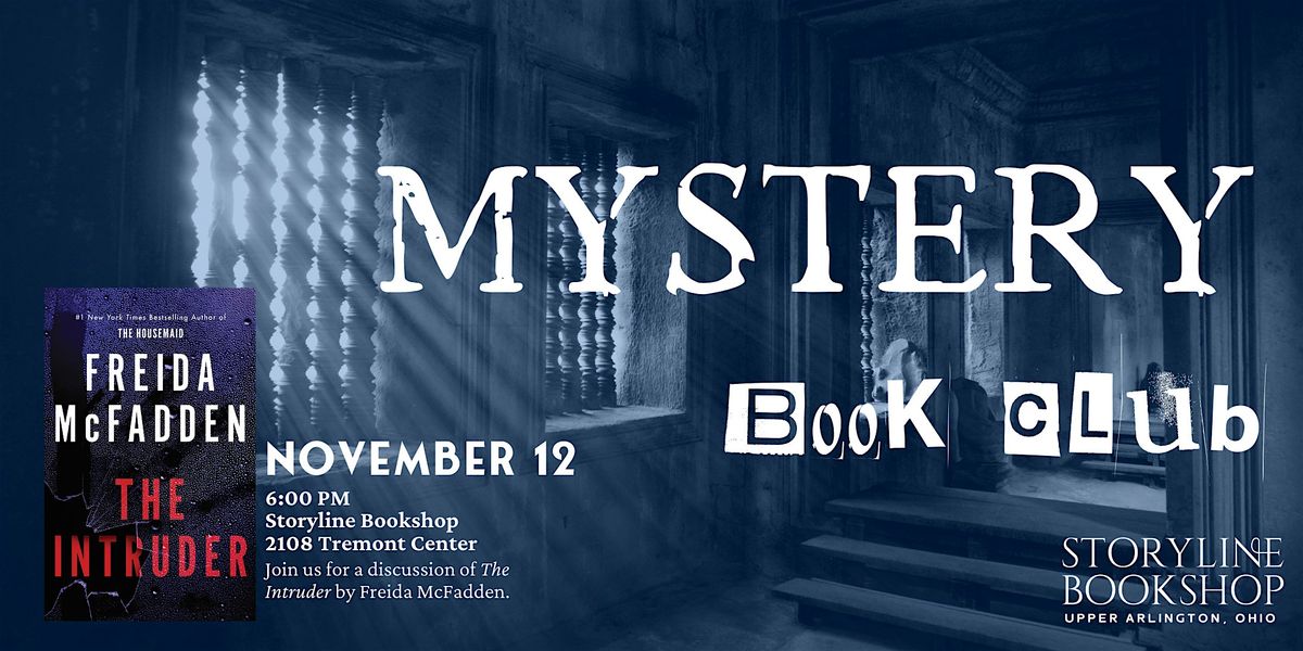 Mystery Book Club, 12 November | Event in Upper Arlington | AllEvents