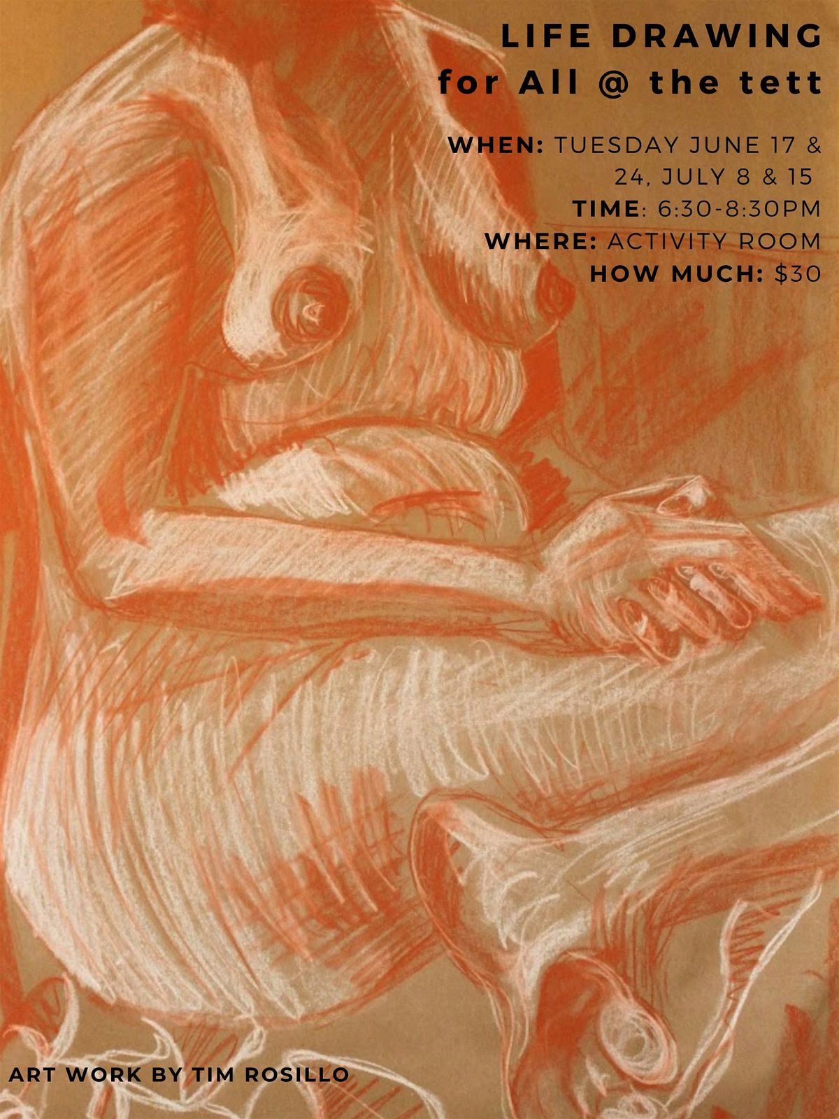 Life Drawing for All with Tim Rosillo, 24 June | Event in Kingston | AllEvents