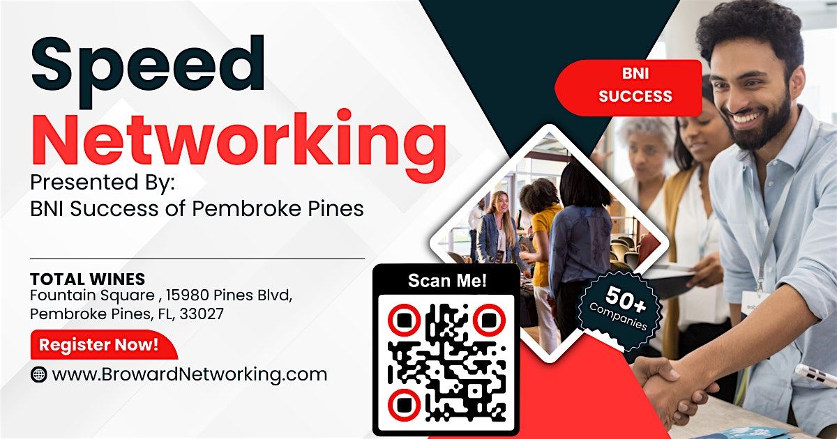 Broward Business Speed Networking - Pembroke Pines / Weston (In Person), 23 July | Event in Pembroke Pines