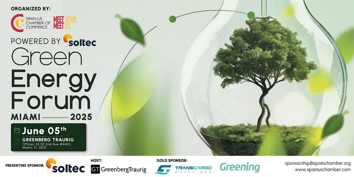 Green Energy Forum 2025, 5 June | Event in Miami | AllEvents