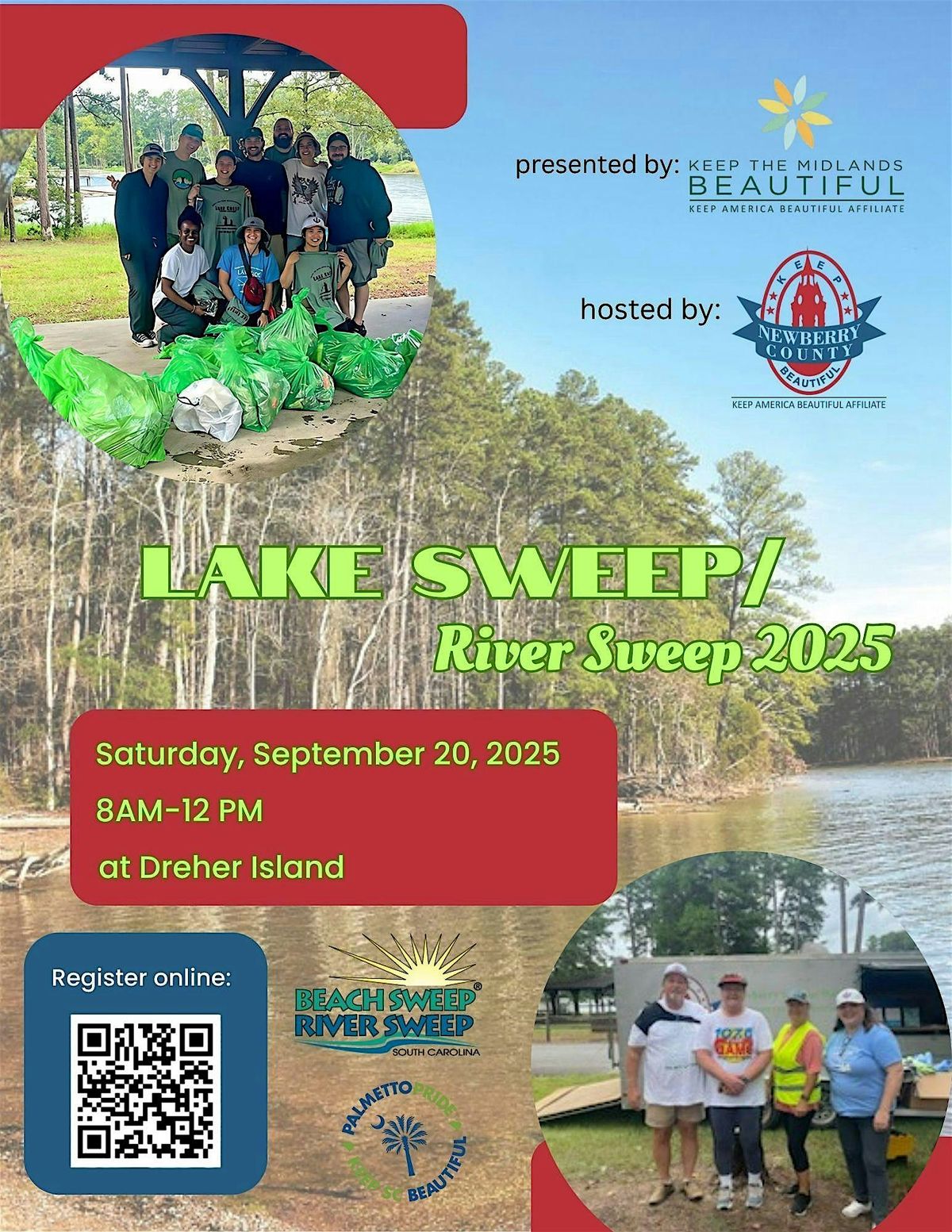 Lake Sweep River Sweep 2025- Dreher Island, 20 September | Event in Prosperity | AllEvents