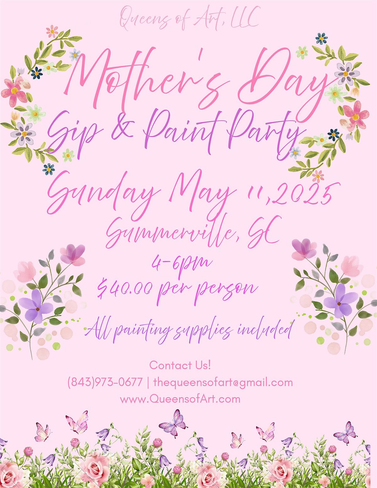 Mother's Day Sip & Paint Party | Event in Summerville | AllEvents