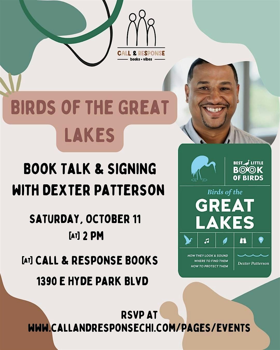 Book Talk: Birds of the Great Lakes with Dexter Patterson, 11 October | Event in Chicago | AllEvents