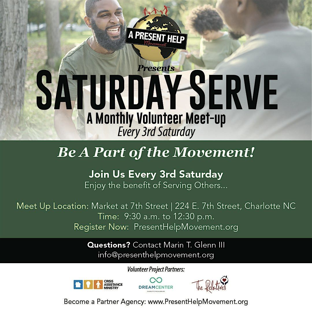 Saturday serve, 17 May | Event in Charlotte | AllEvents