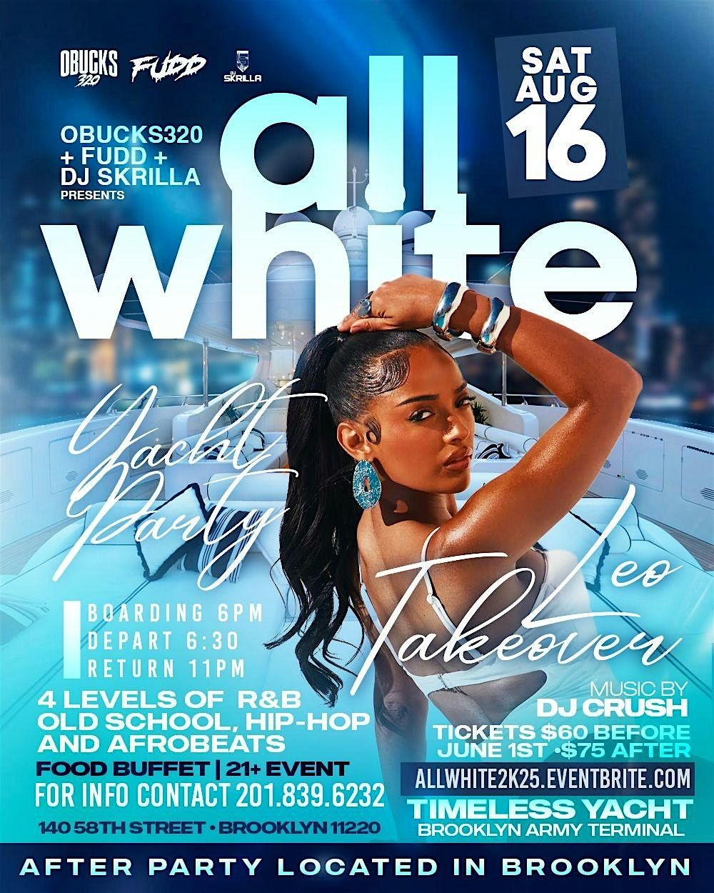 THE ALL WHITE YACHT PARTY, 16 August | Event in Brooklyn | AllEvents