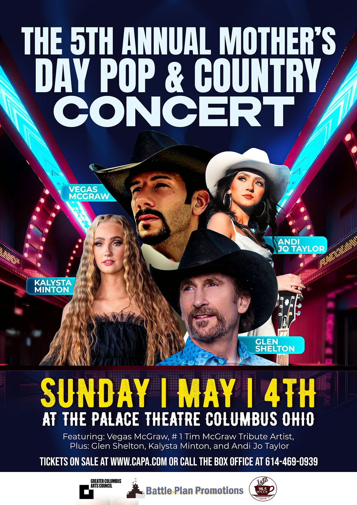 5th Annual Pop & Country Mother's Day Concert, 4 May | Event in Columbus | AllEvents