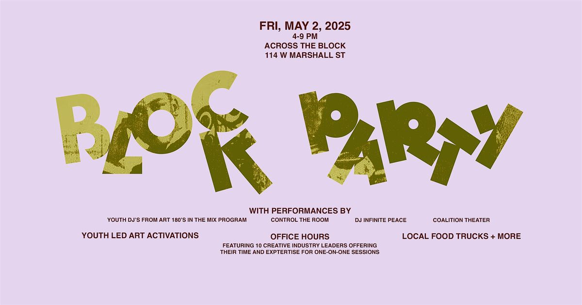 ART 180's Block Party | Event in Richmond | AllEvents