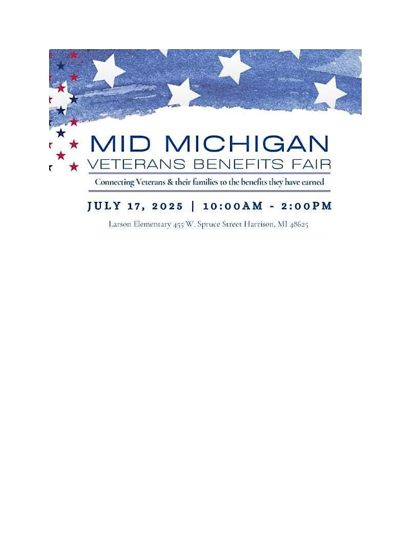 2025  Mid-Michigan Veterans Benefit Fair, 17 July | Event in Harrison | AllEvents