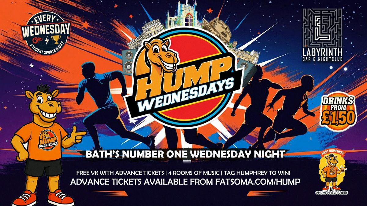 🐫 Hump Wednesdays 🐫 Bath's Number One Wednesday Night!, 22 October | Event in Bath | AllEvents