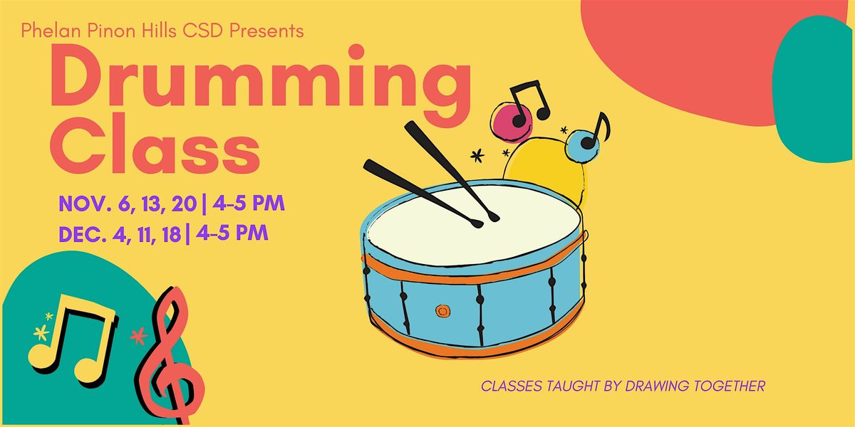 Drumming Class, 20 November | Event in Phelan | AllEvents