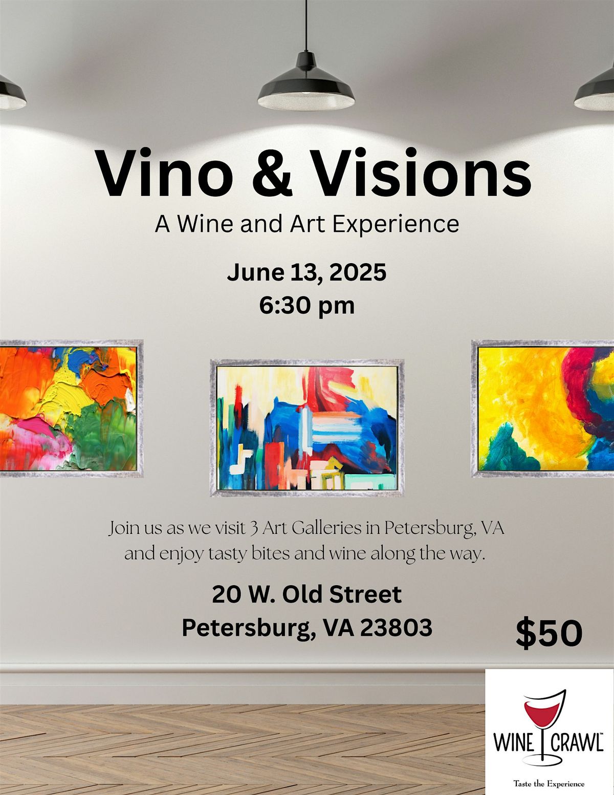 Vino & Visions: A Wine and Art Experience, 13 June | Event in Petersburg | AllEvents