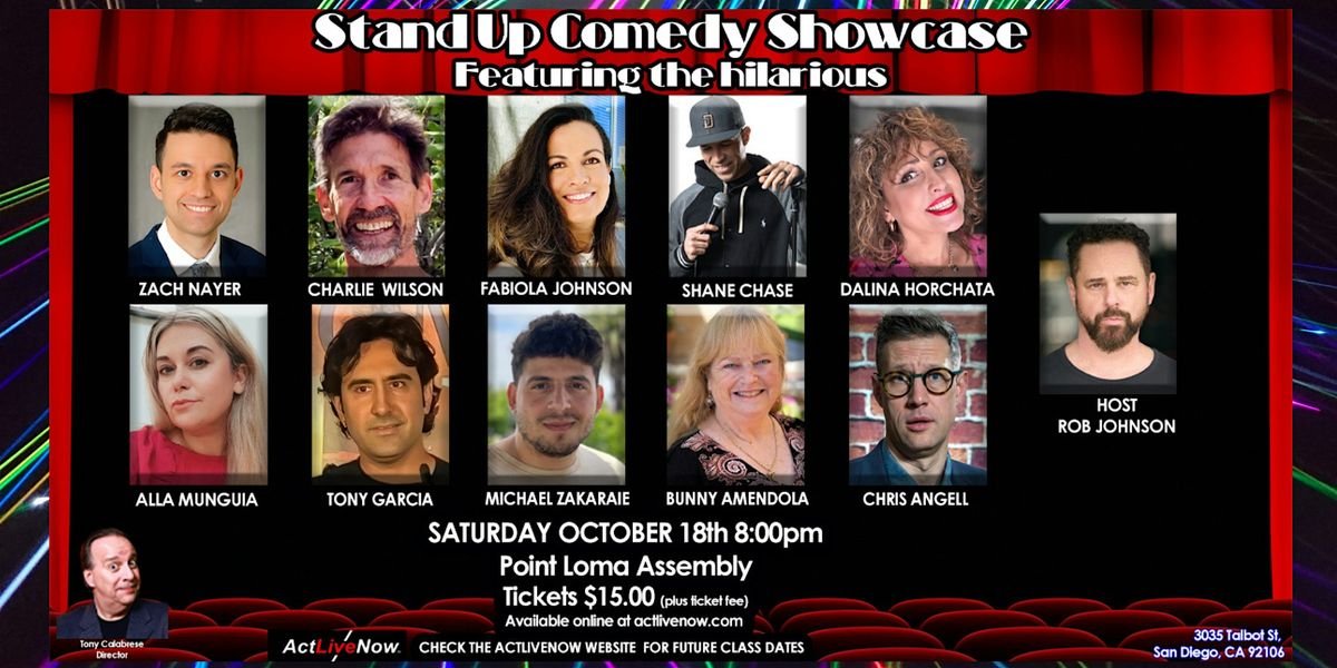Funniest Stand-Up Comedy Showcase Fall 2025, 18 October | Event in San Diego | AllEvents