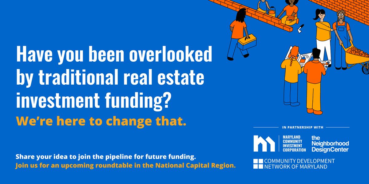 Building Equitable Futures with Maryland Community Investment Corporation, 3 September | Event in Mount Rainier