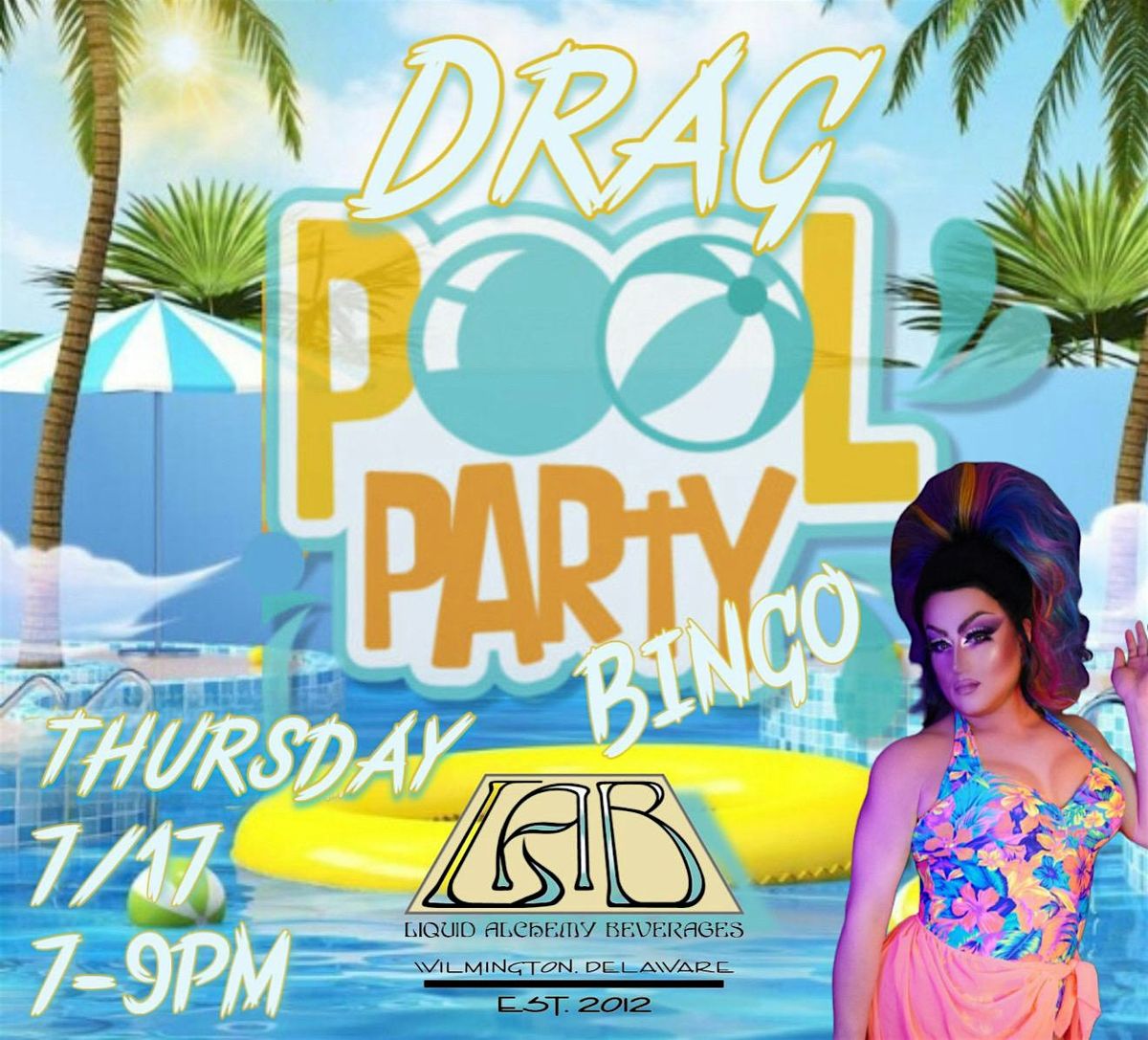 Drag Bingo Pool party, 17 July | Event in Wilmington | AllEvents