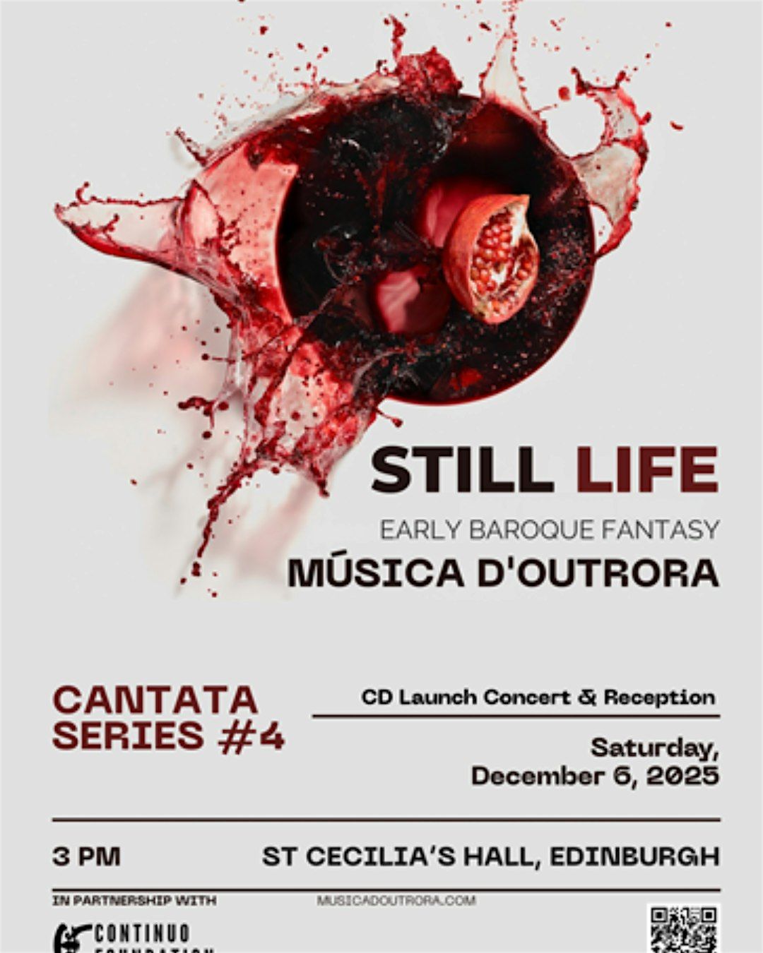 Cantata Series IV: Still Life: Early Baroque Fantasy, 6 December | Event in Edinburgh | AllEvents