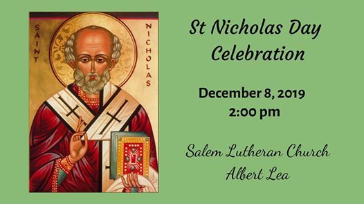 St Nicholas Day Celebration At Salem Lutheran Church Albert Lea Mn Albert Lea