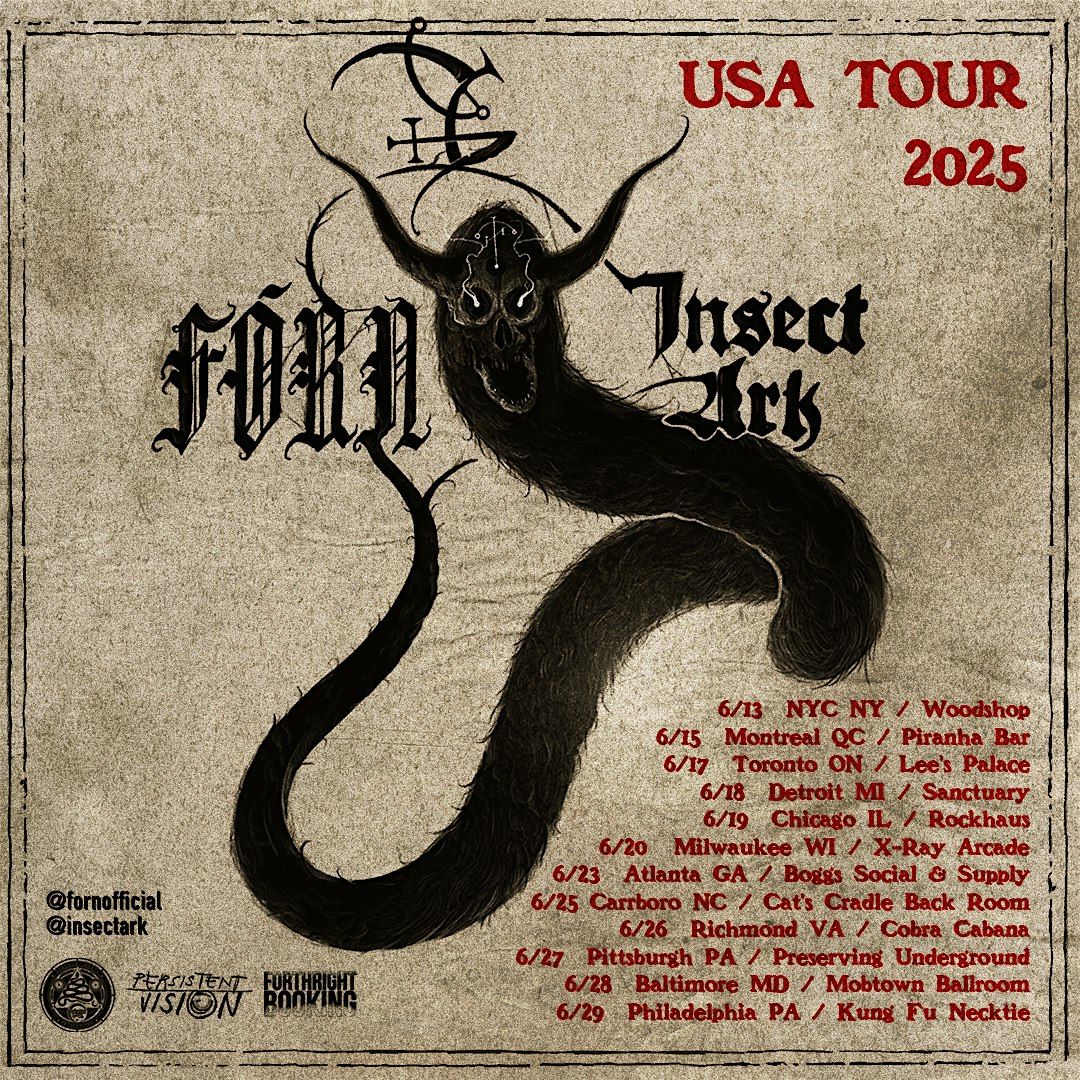 Fórn and Insect Ark, 28 June | Event in Baltimore | AllEvents