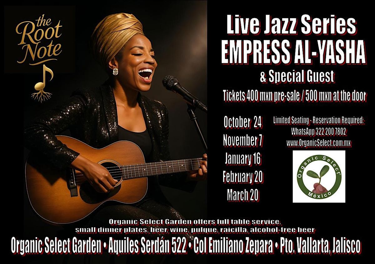 The Root Note - Live Jazz Series, 24 October | Event in Puerto Vallarta | AllEvents