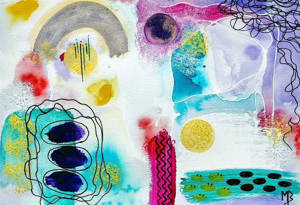 Intuitive Abstract Painting | Heather Mattioni, instructor, 13 August | Event in Gloversville | AllEvents