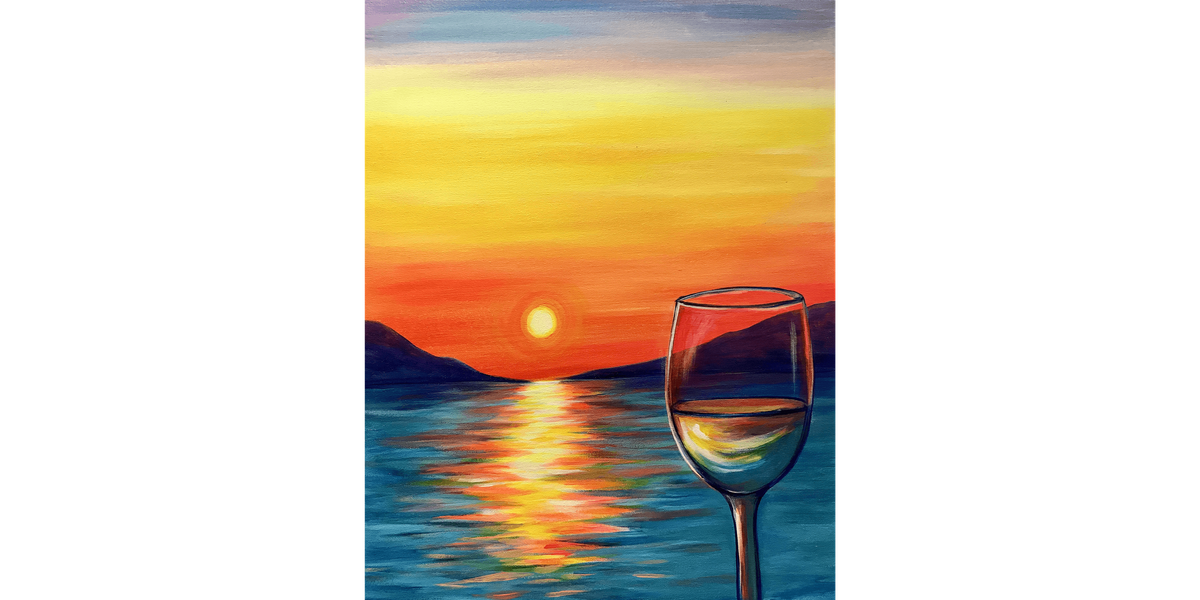 Pinot in Paradise - Paint and Sip in Norfolk | Classpop!™, 22 August | Event in Norfolk | AllEvents