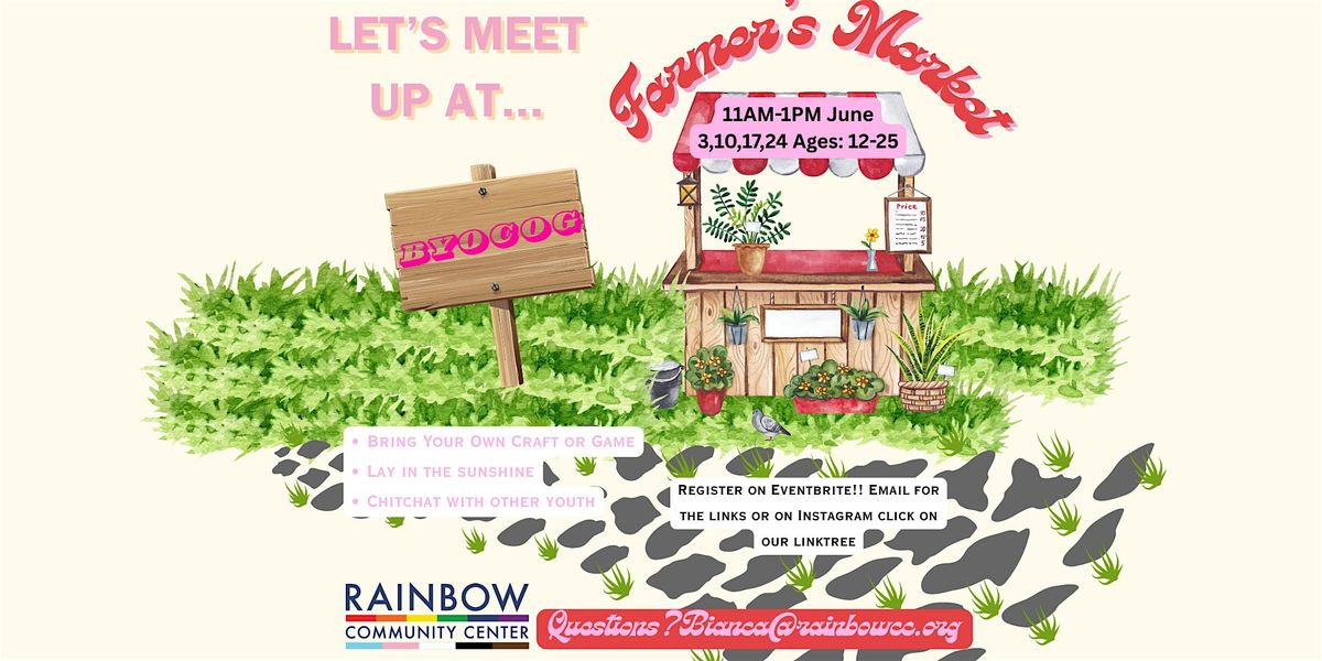 Rainbow Youth Program Meet up at Farmers Market Ages:12-25, 3 June | Event in Concord | AllEvents