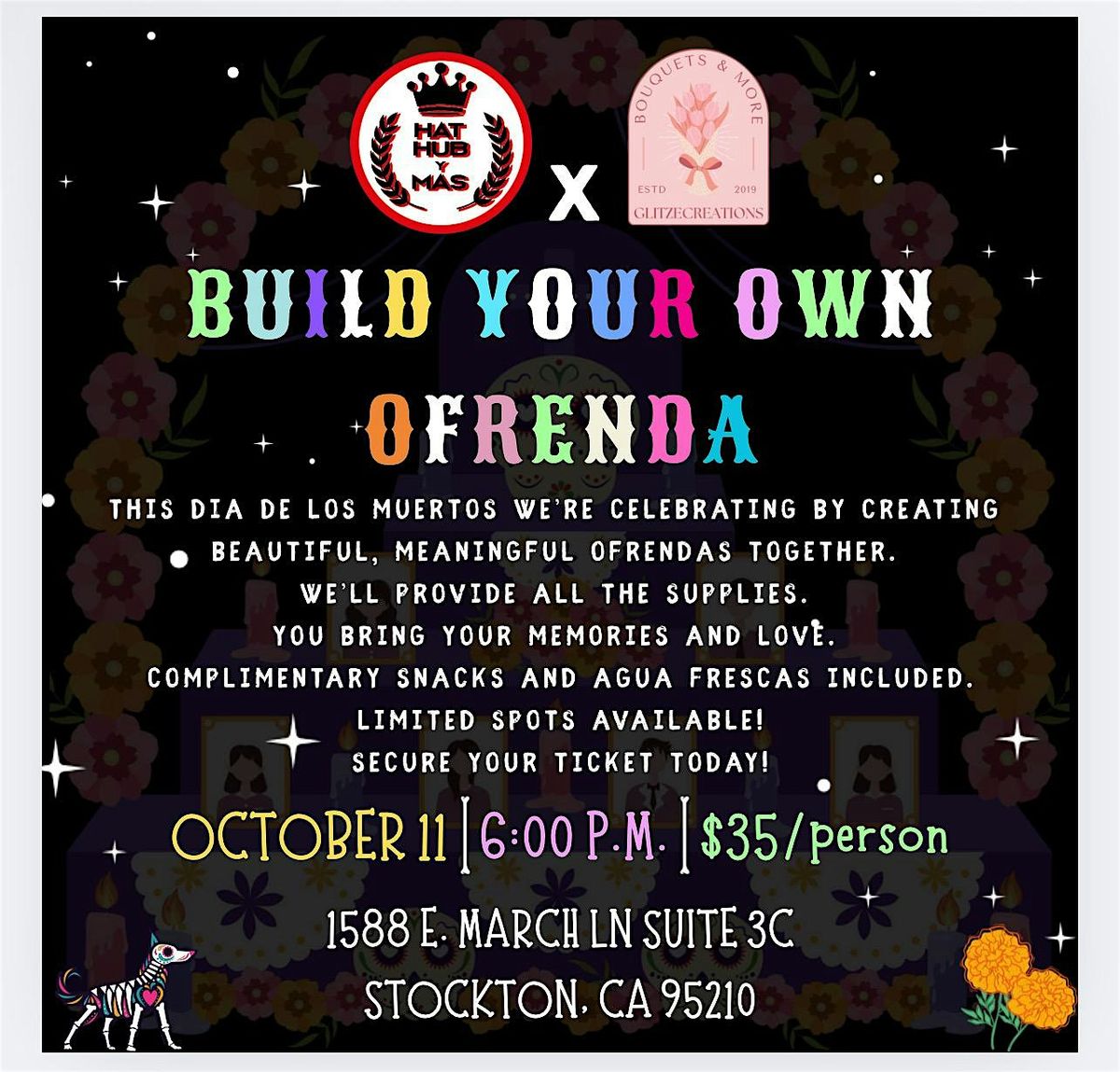 Día de los Muertos: Build Your Own Mini Ofrenda Workshop, 11 October | Event in Stockton | AllEvents