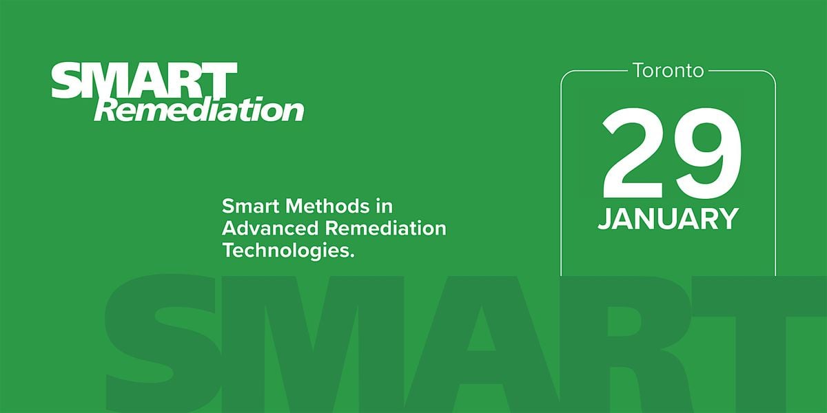 SMART Remediation Seminar Series Toronto 2026, 29 January | Event in Brampton | AllEvents