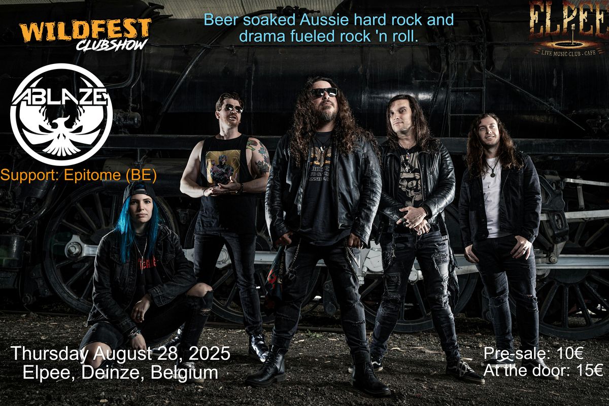 Ablaze (AUS) + Epitome (BE) hard hitting rock 'n roll and fist in the air, 28 August | Event in Deinze | AllEvents