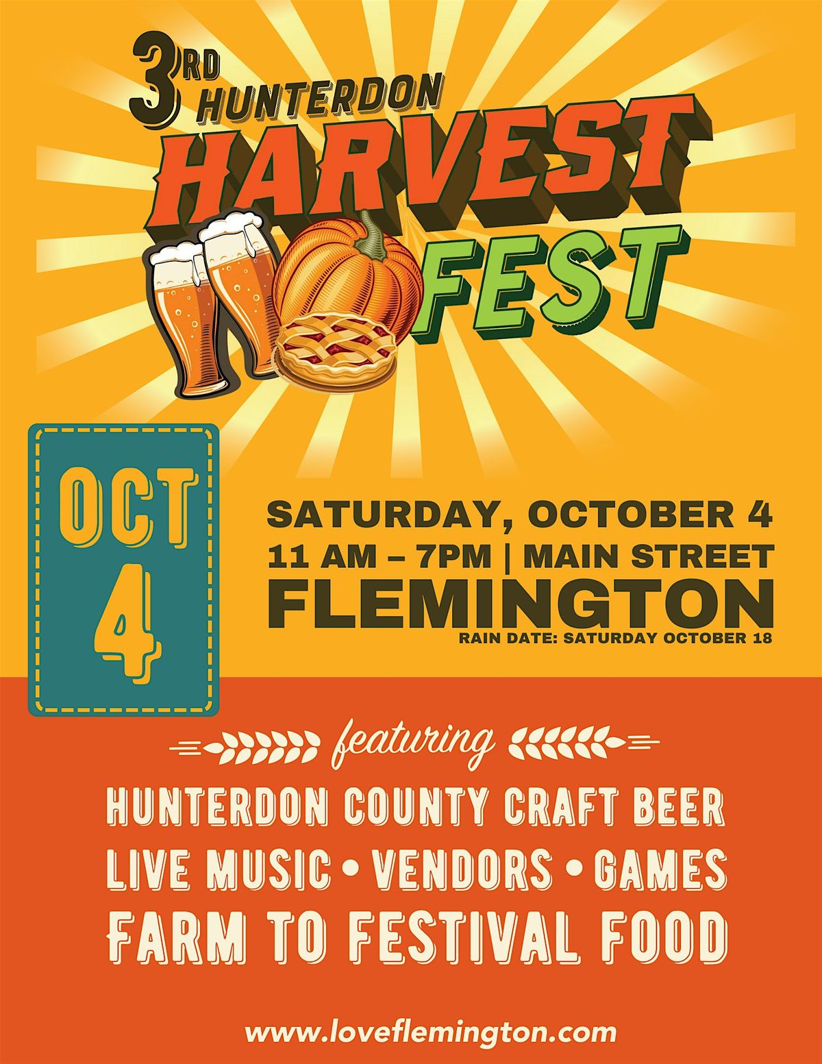 The 3rd Hunterdon Harvest Fest, 4 October | Event in Flemington | AllEvents