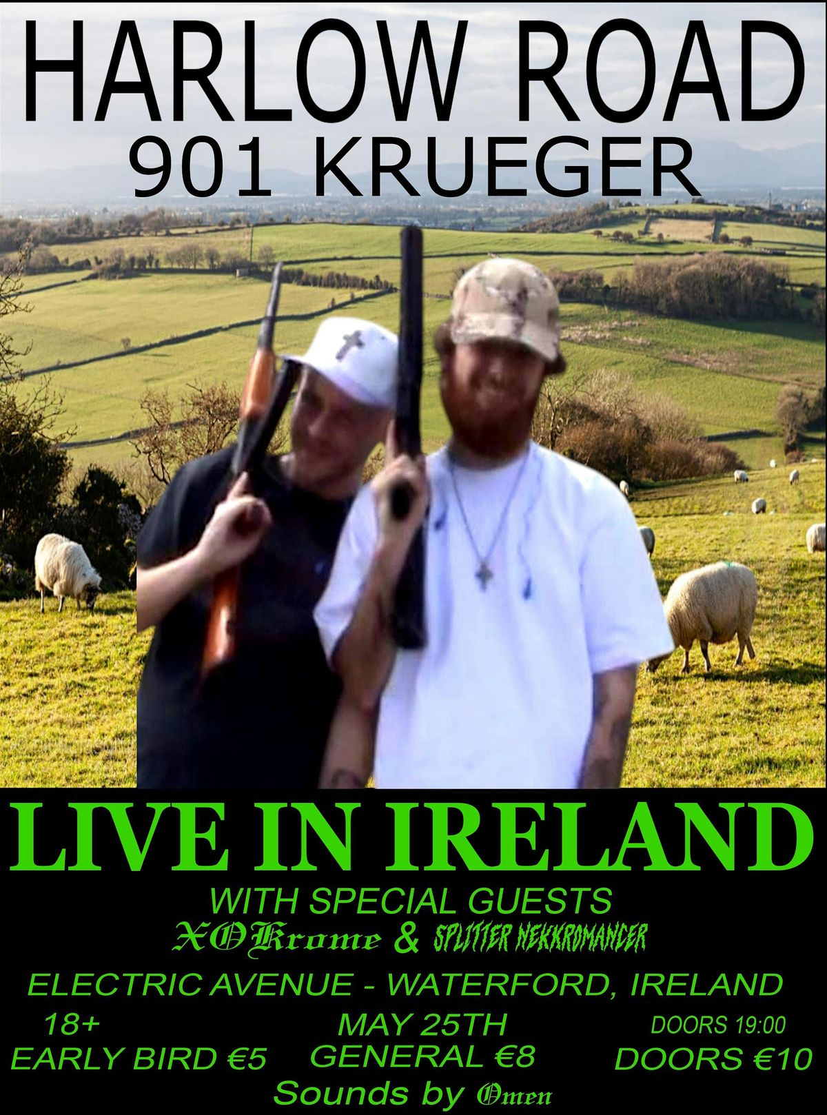 Harlow Road//901 Krueger Live @ Electric Avenue Waterford, 25 May | Event in Waterford | AllEvents